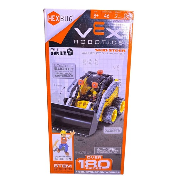 Hex Bug Vex Robotics SKID STEER Construction Machinery 180+ Pcs Stem Starter NEW - Picture 2 of 9